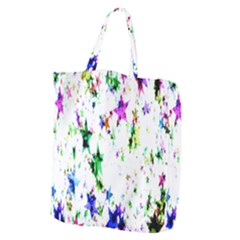 Star Abstract Advent Christmas Giant Grocery Zipper Tote