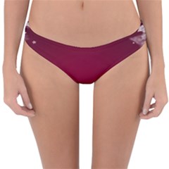 Star Background Christmas Red Reversible Hipster Bikini Bottoms