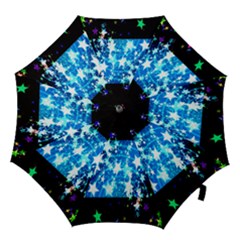 Star Abstract Background Pattern Hook Handle Umbrellas (medium) by Sapixe