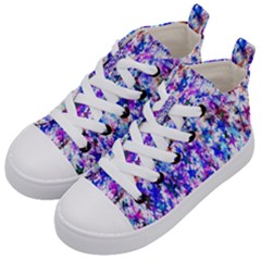 Star Abstract Advent Christmas Kid s Mid-top Canvas Sneakers by Sapixe