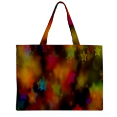 Star Background Texture Pattern Zipper Mini Tote Bag by Sapixe