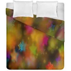 Star Background Texture Pattern Duvet Cover Double Side (california King Size)