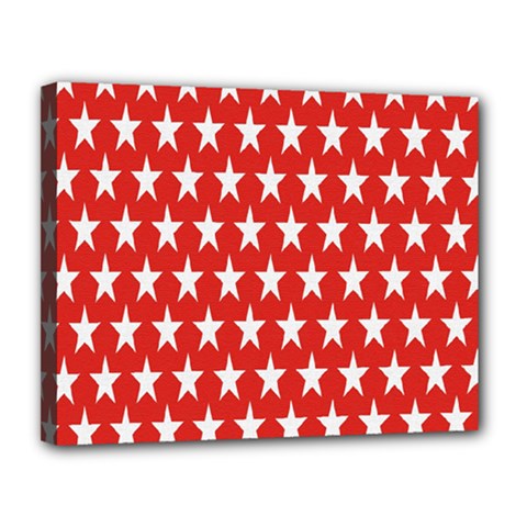 Star Christmas Advent Structure Canvas 14  x 11 