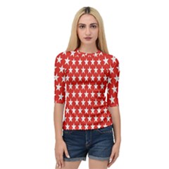 Star Christmas Advent Structure Quarter Sleeve Raglan Tee