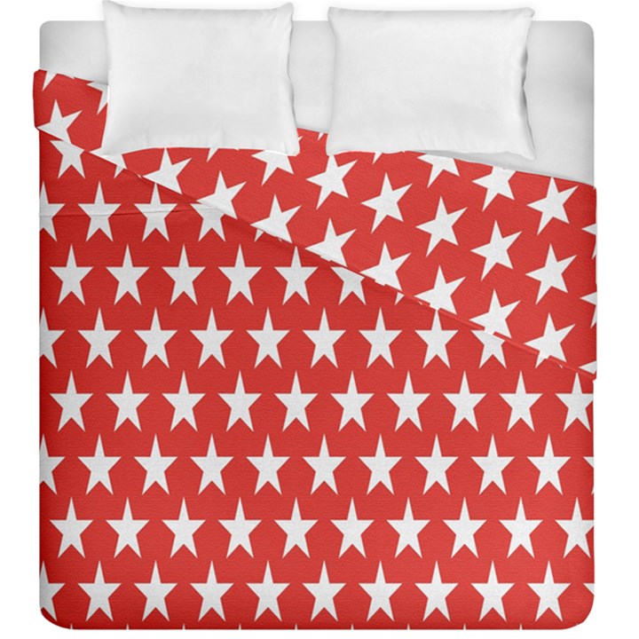 Star Christmas Advent Structure Duvet Cover Double Side (King Size)