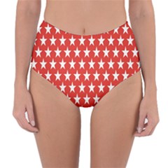 Star Christmas Advent Structure Reversible High-Waist Bikini Bottoms