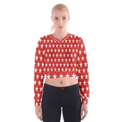 Star Christmas Advent Structure Cropped Sweatshirt