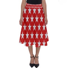 Star Christmas Advent Structure Perfect Length Midi Skirt