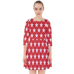 Star Christmas Advent Structure Smock Dress