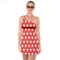 Star Christmas Advent Structure One Soulder Bodycon Dress