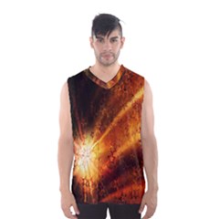 Star Sky Graphic Night Background Men s Basketball Tank Top by Sapixe