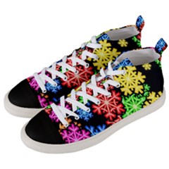 Wallpaper Background Abstract Men s Mid-top Canvas Sneakers by Sapixe