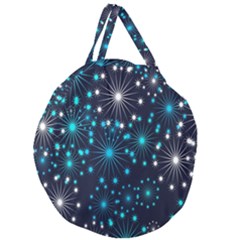 Wallpaper Background Abstract Giant Round Zipper Tote