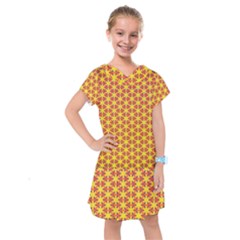 Texture Background Pattern Kids  Drop Waist Dress