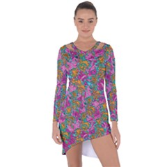 Flower Paisley 1 Asymmetric Cut-out Shift Dress by stephenlinhart