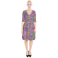 Flower Paisley 1 Wrap Up Cocktail Dress by stephenlinhart