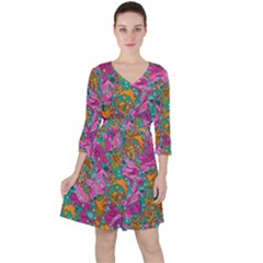 Flower Paisley 1 Ruffle Dress by stephenlinhart