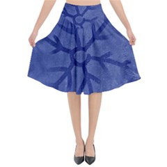 Winter Hardest Frost Cold Flared Midi Skirt by Sapixe