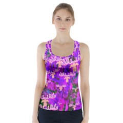 Watercolour Paint Dripping Ink Racer Back Sports Top