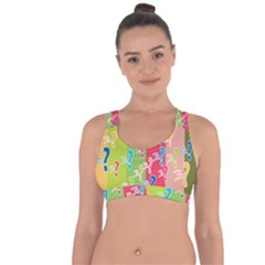 Question Mark Problems Clouds Cross String Back Sports Bra