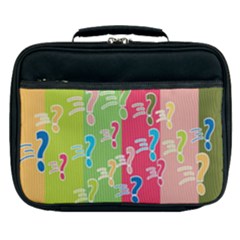 Question Mark Problems Clouds Lunch Bag