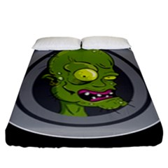 Zombie Pictured Illustration Fitted Sheet (king Size)