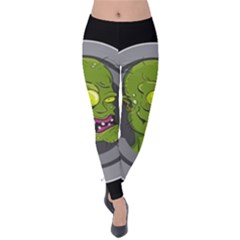 Zombie Pictured Illustration Velvet Leggings