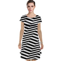 Zig Zag Zigzag Chevron Pattern Cap Sleeve Nightdress