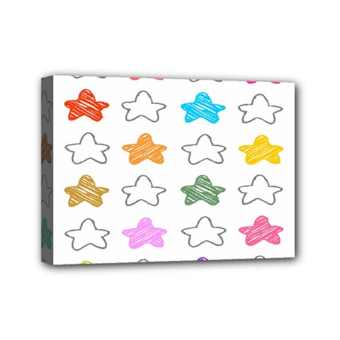 Stars Set Up Element Disjunct Image Mini Canvas 7  X 5  by Sapixe