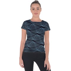 Desktop Pattern Vector Design Short Sleeve Sports Top  by Sapixe