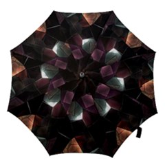 Crystals Background Design Luxury Hook Handle Umbrellas (large) by Sapixe