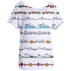 Decoration Element Style Pattern Women s Oversized Tee by Sapixe