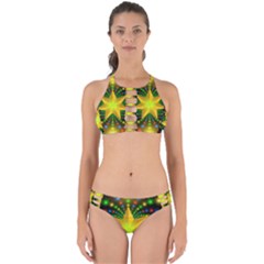 Christmas Star Fractal Symmetry Perfectly Cut Out Bikini Set by Sapixe