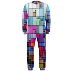 Color Abstract Visualization Onepiece Jumpsuit (men) 