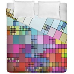 Color Abstract Visualization Duvet Cover Double Side (california King Size)