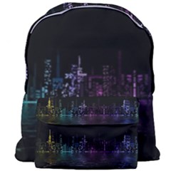 City Night Skyscrapers Giant Full Print Backpack by Sapixe