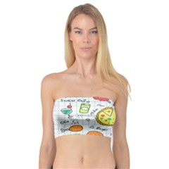 Colorful Doodle Soda Cartoon Set Bandeau Top by Sapixe