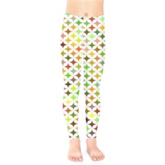 Background Multicolored Star Kids  Legging