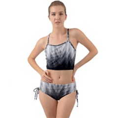 Feather Graphic Design Background Mini Tank Bikini Set