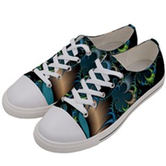 Fractal Art Artwork Digital Art Women s Low Top Canvas Sneakers