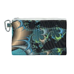 Fractal Art Artwork Digital Art Canvas Cosmetic Bag (large)