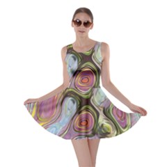 Retro Background Colorful Hippie Skater Dress