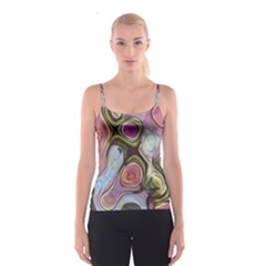 Retro Background Colorful Hippie Spaghetti Strap Top