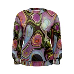 Retro Background Colorful Hippie Women s Sweatshirt