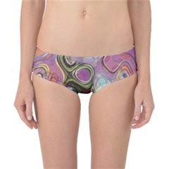 Retro Background Colorful Hippie Classic Bikini Bottoms