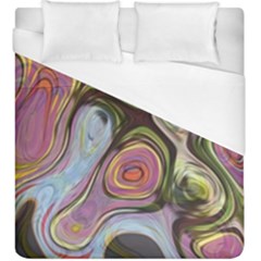 Retro Background Colorful Hippie Duvet Cover (King Size)