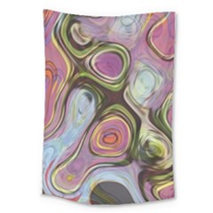 Retro Background Colorful Hippie Large Tapestry