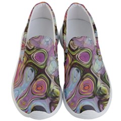 Retro Background Colorful Hippie Men s Lightweight Slip Ons