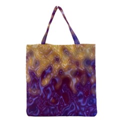 Fractal Rendering Background Grocery Tote Bag by Sapixe