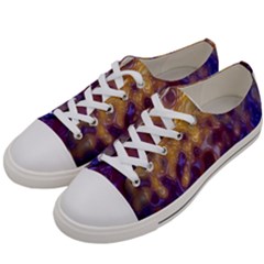Fractal Rendering Background Women s Low Top Canvas Sneakers by Sapixe
